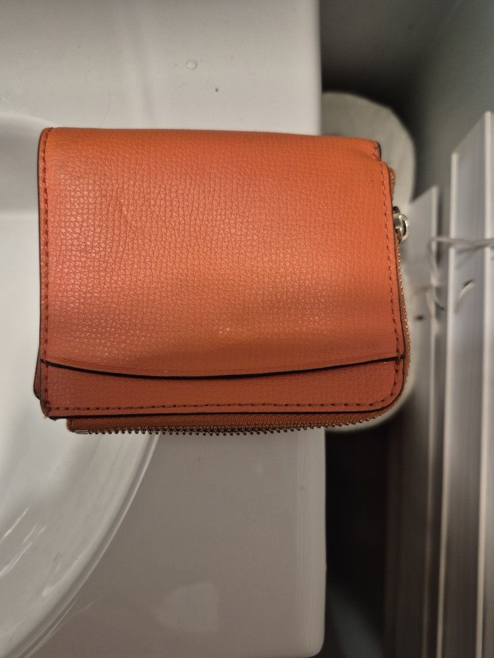 Kate Spade Orange Zip Around Wallet - Picture 2 of 6
